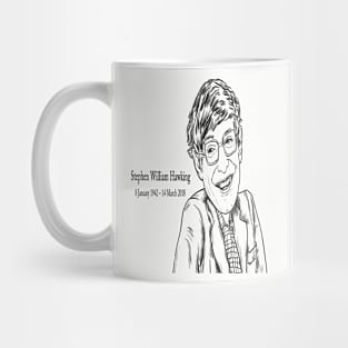 Sketch Stephen Hawking Mug